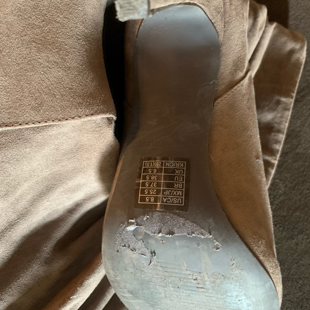 Brown heel boots